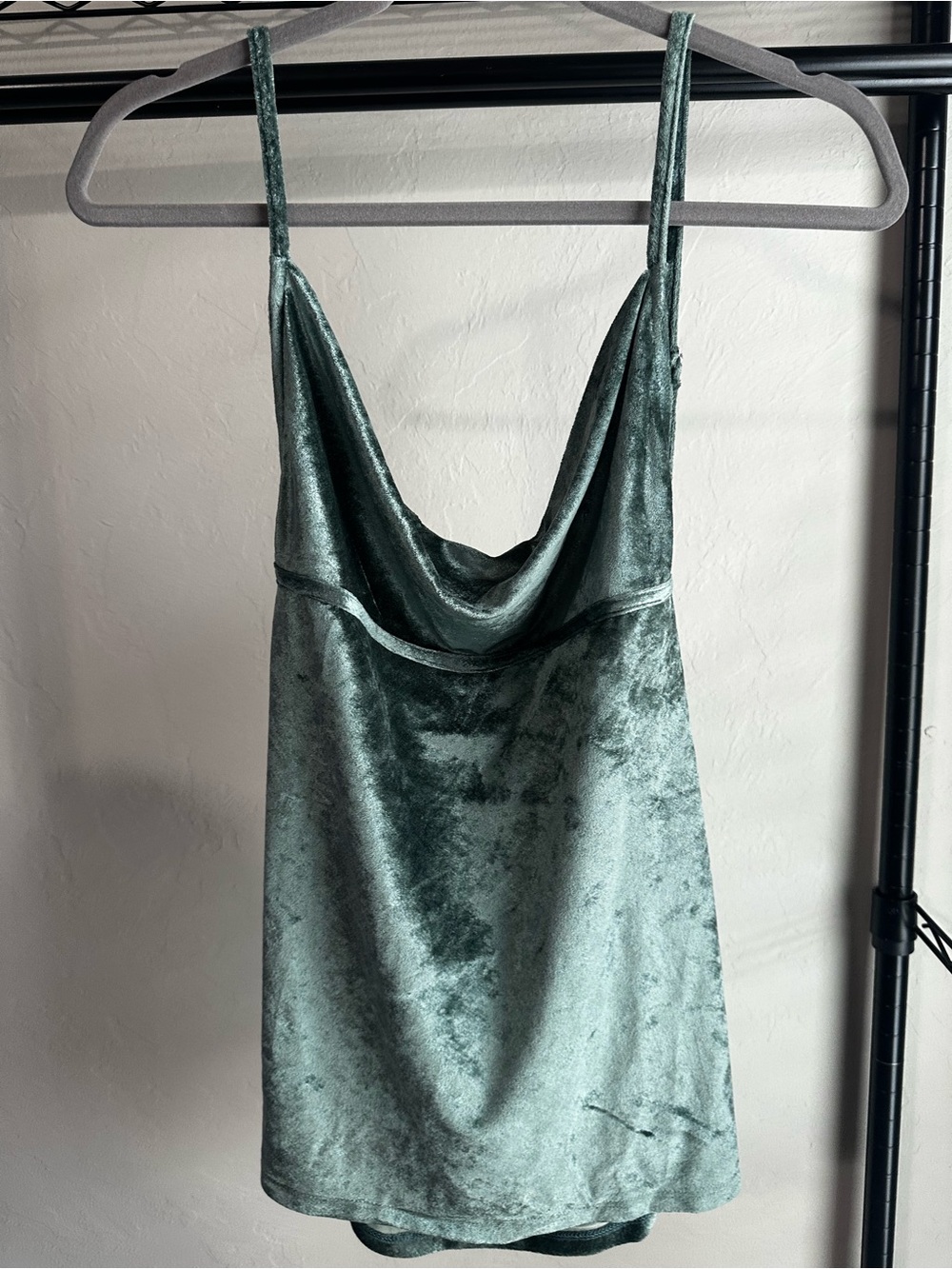 NWT Free People All Night Velvet Tank size S Evergreen